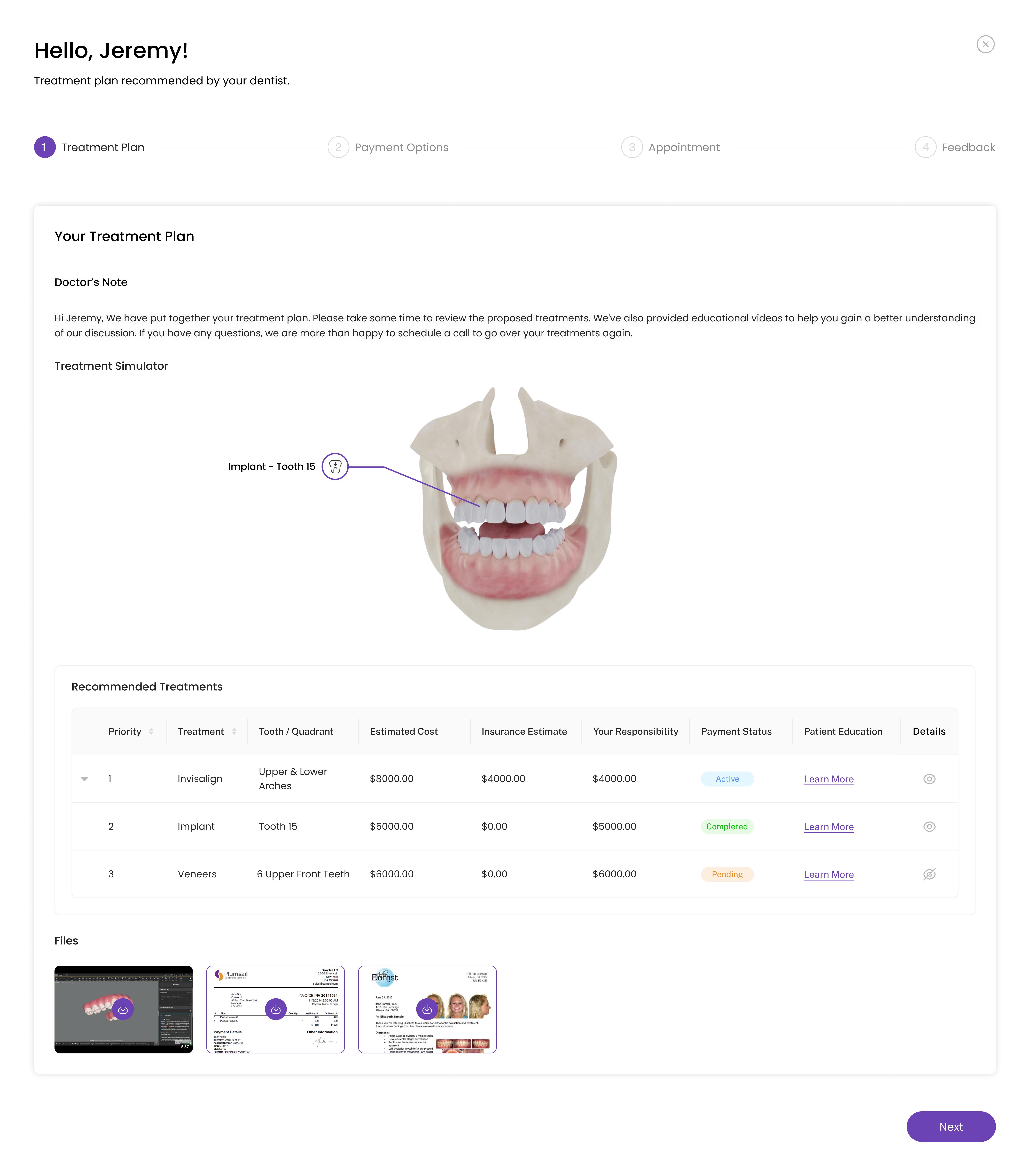 Smilepass Digital Treatment Plans