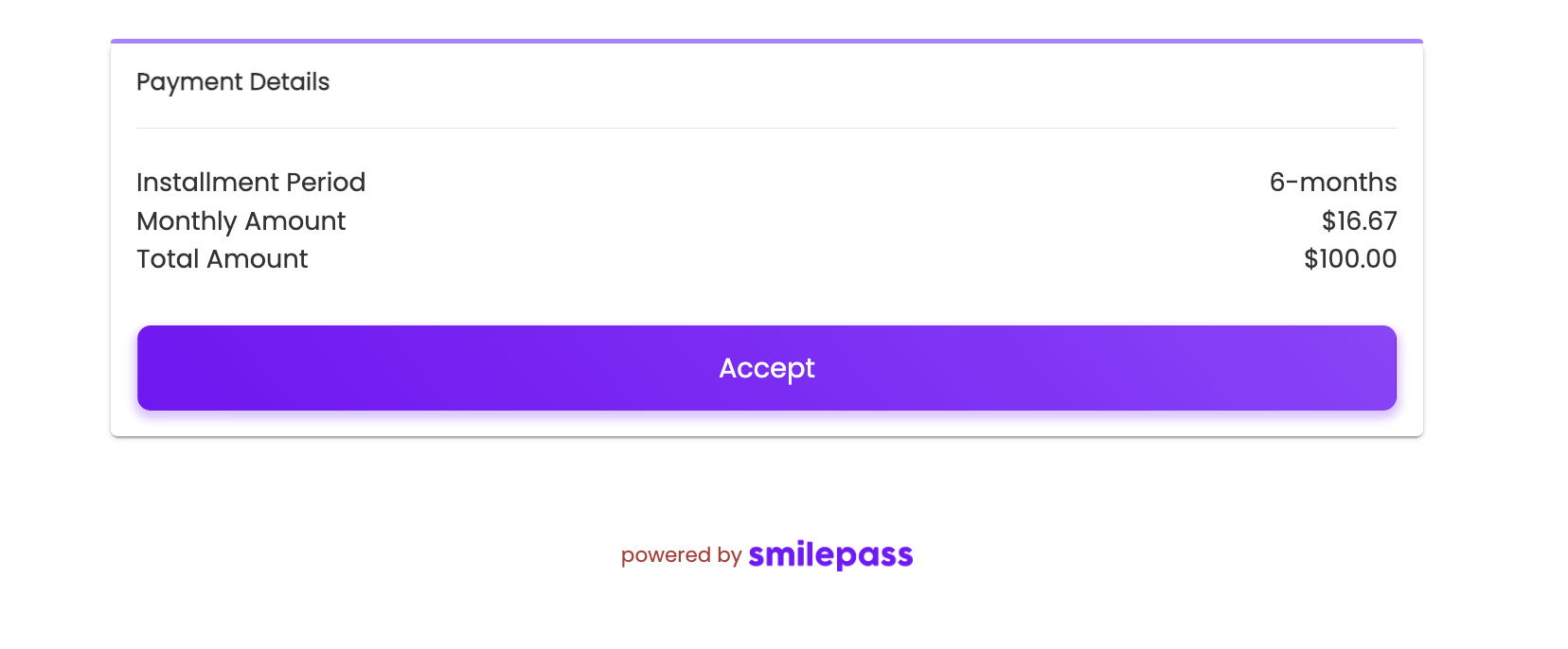 Smilepass Treatment Payment Plan Options